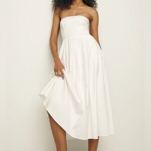 White Reformation dress, worn once and then dry cleaned!